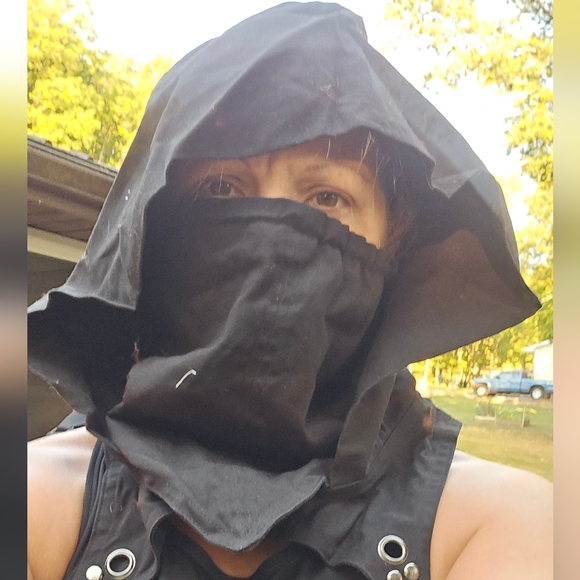 Other - Cyberpunk Rogue Cowl Hood with Adjustable shoulder straps- One Size NWOT